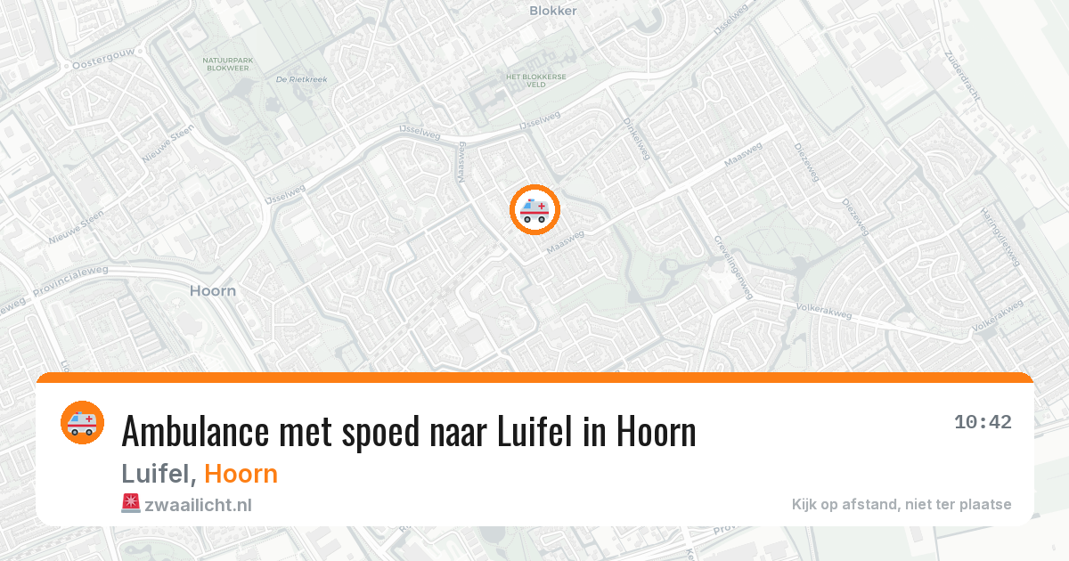 Ambulance met spoed naar Luifel in Hoorn — 17 jan 2026
