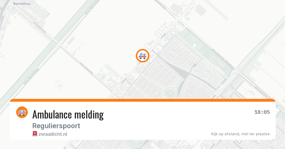 Ambulance melding — 4 mei 2026