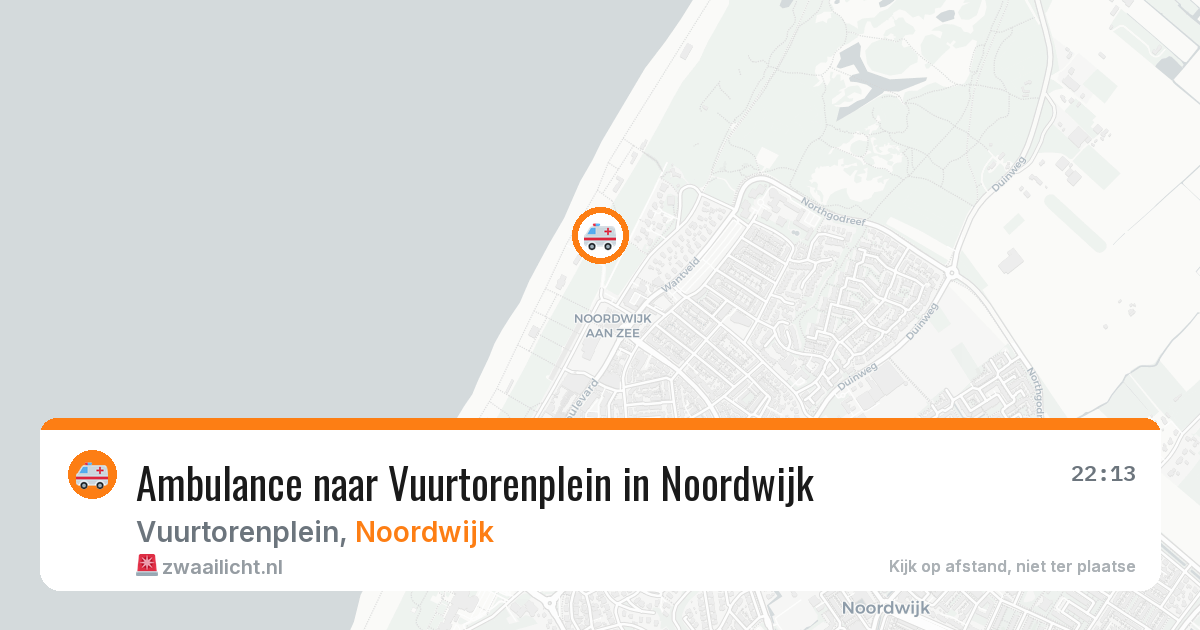 Ambulance naar Vuurtorenplein in Noordwijk — 26 jun 2026