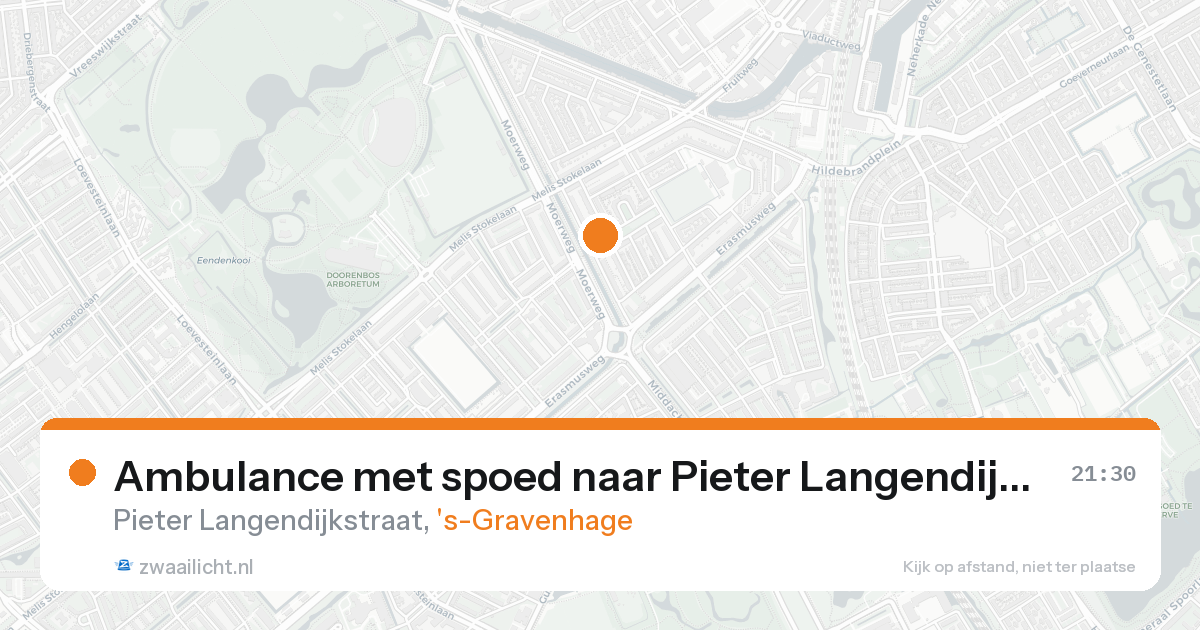 Ambulance met spoed naar Pieter Langendijkstraat in 's-Gravenhage — 23 mei 2026