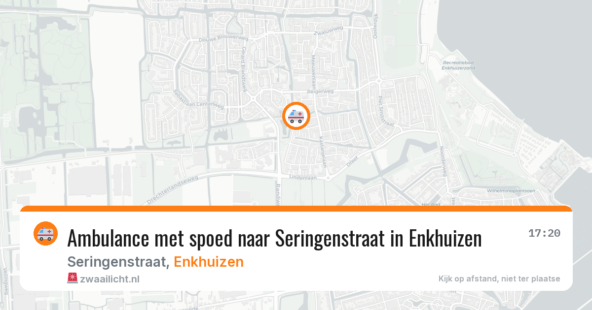 Ambulance met spoed naar Seringenstraat in Enkhuizen — 3 jul 2026