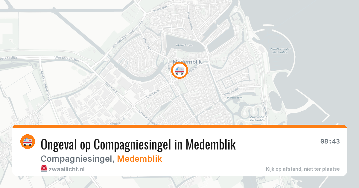 Ongeval op Compagniesingel in Medemblik — 14 apr 2026