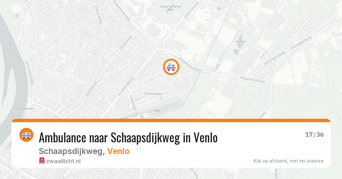 Ambulance naar Schaapsdijkweg in Venlo — 30 mei 2026