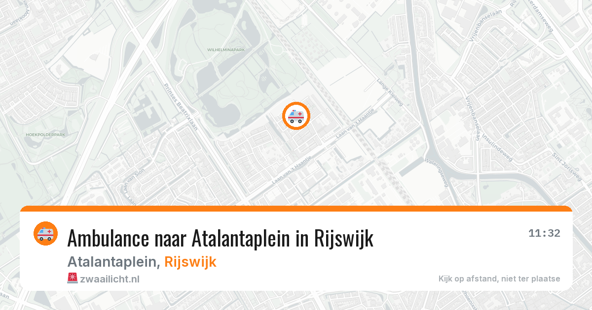 Ambulance naar Atalantaplein in Rijswijk — 7 jul 2026