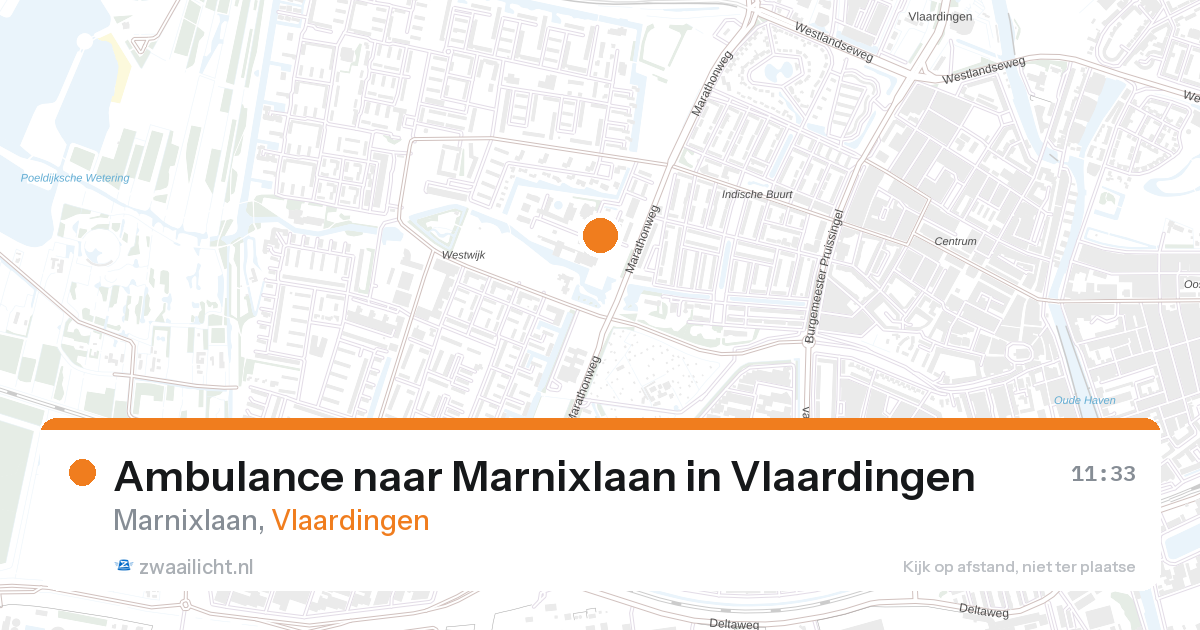 Ambulance naar Marnixlaan in Vlaardingen — 11 jun 2026