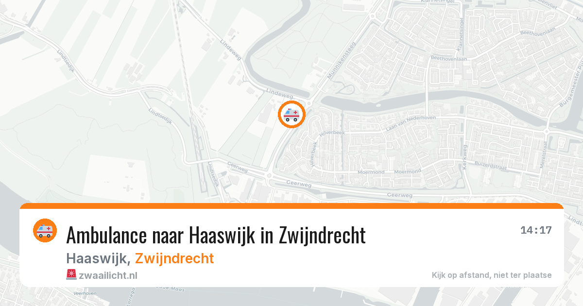 Ambulance naar Haaswijk in Zwijndrecht — 14 jul 2026