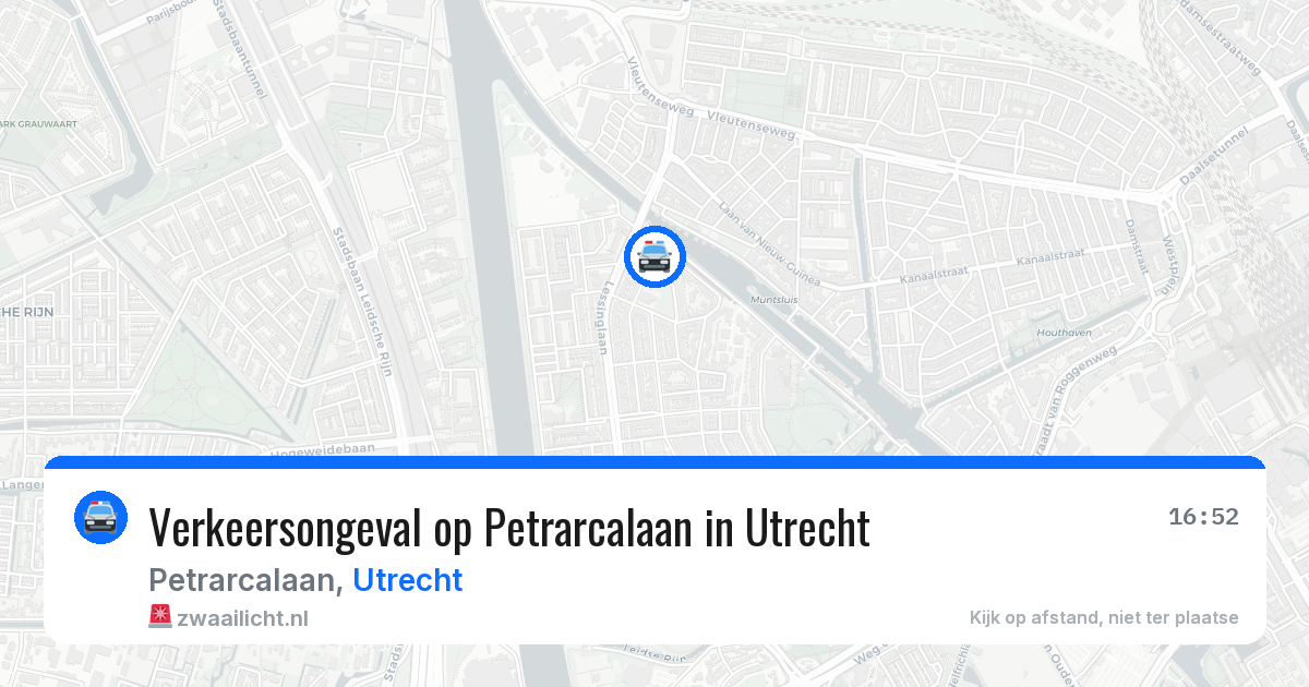 Verkeersongeval op Petrarcalaan in Utrecht — 13 mei 2026
