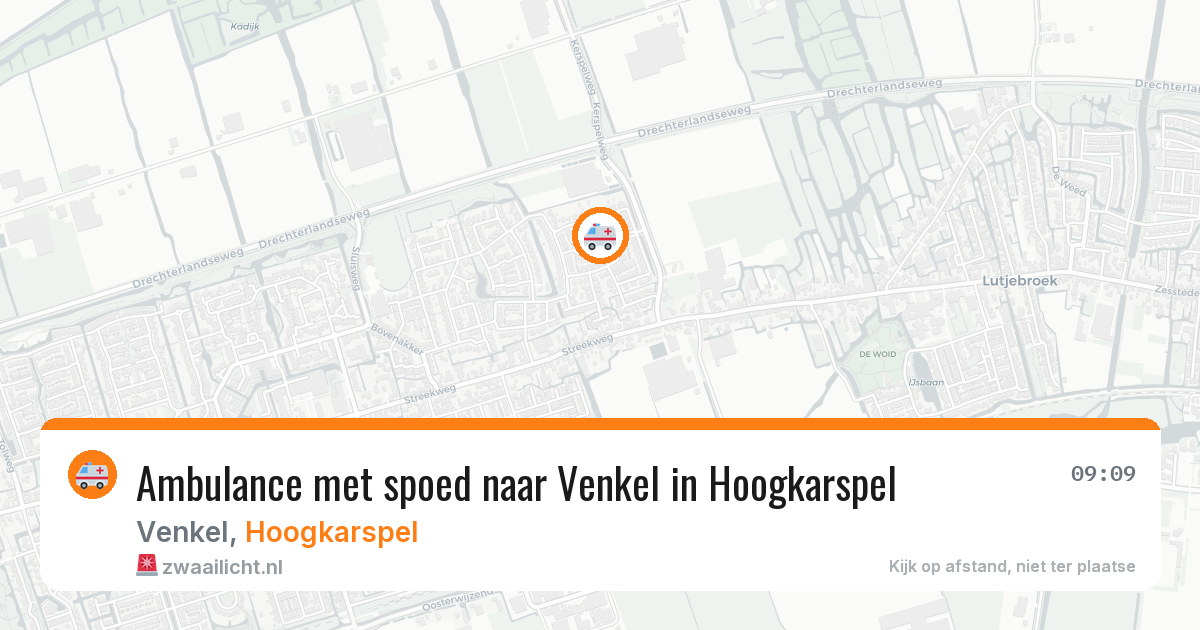 Ambulance met spoed naar Venkel in Hoogkarspel — 6 aug 2026