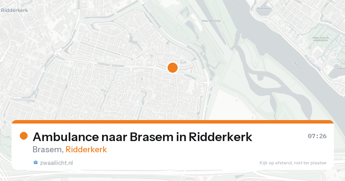 Ambulance naar Brasem in Ridderkerk — 31 jan 2026