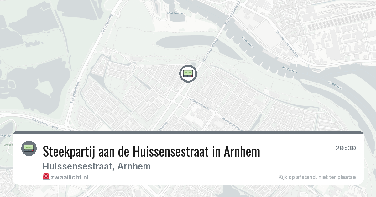 Steekpartij aan de Huissensestraat in Arnhem — 28 mrt 2026