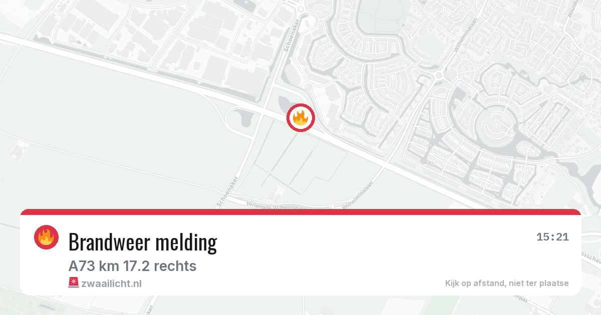 Brandweer melding — 18 jun 2026