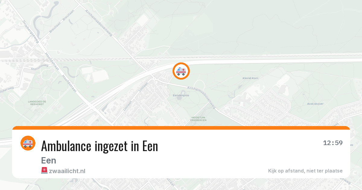 Ambulance ingezet in Een — 8 feb 2026