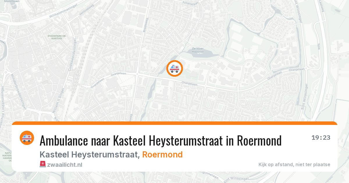 Ambulance naar Kasteel Heysterumstraat in Roermond — 2 jul 2026