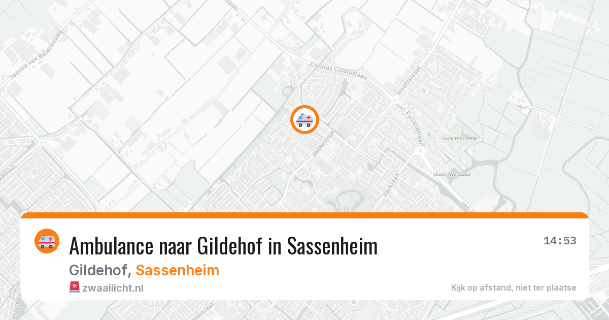 Ambulance naar Gildehof in Sassenheim — 10 jun 2026