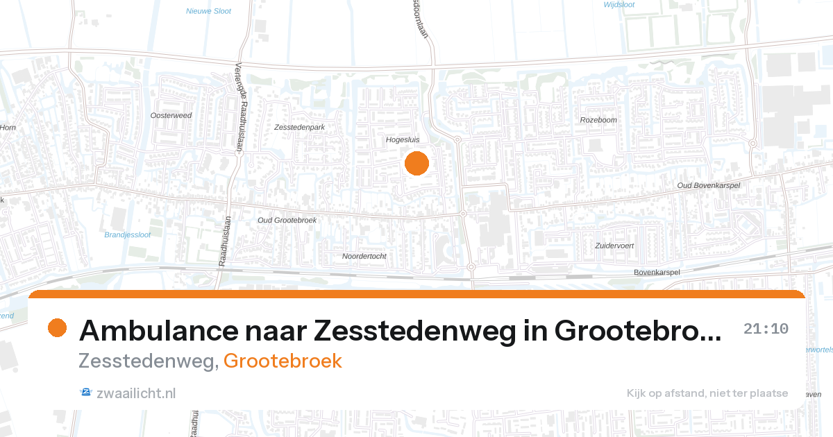 Ambulance naar Zesstedenweg in Grootebroek — 11 jun 2026