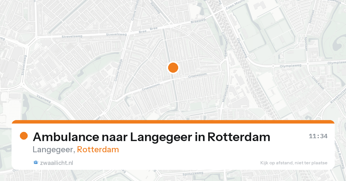 Ambulance naar Langegeer in Rotterdam — 28 mei 2026