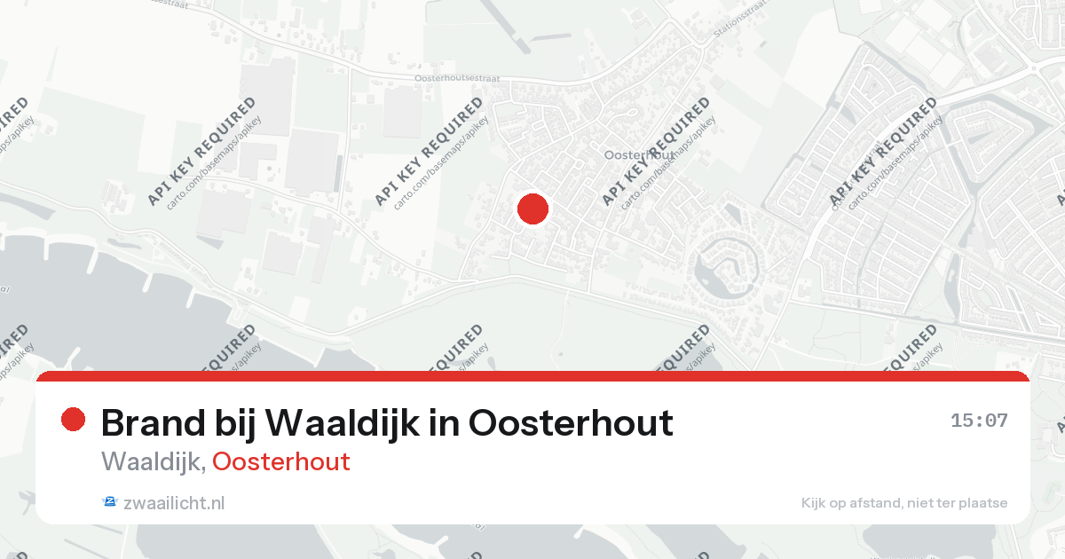 Brand bij Waaldijk in Oosterhout — 28 apr 2026