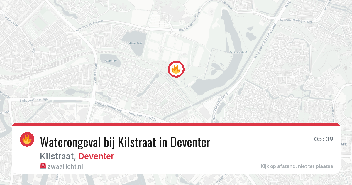 Waterongeval bij Kilstraat in Deventer — 12 jun 2026