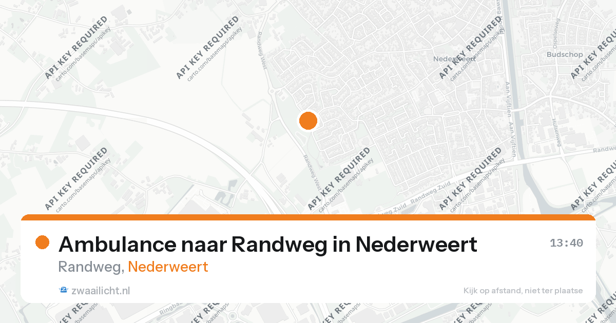 Ambulance naar Randweg in Nederweert — 26 aug 2026
