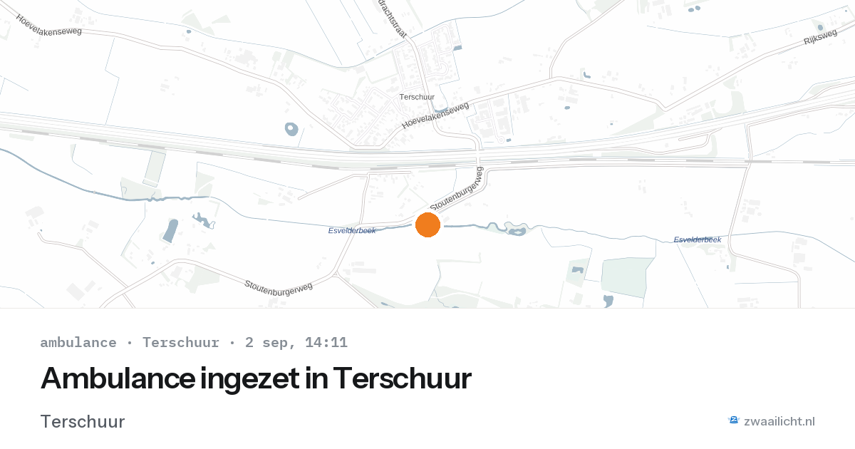 Ambulance ingezet in Terschuur — 2 sep 2026