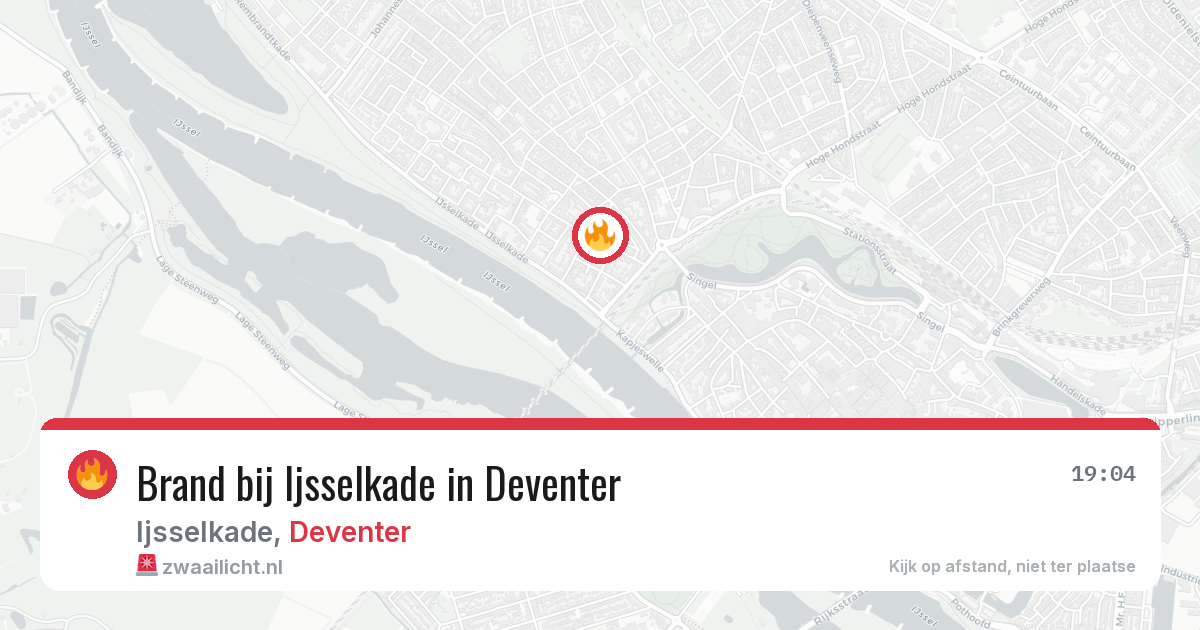 Brand bij Ijsselkade in Deventer — 16 mrt 2026