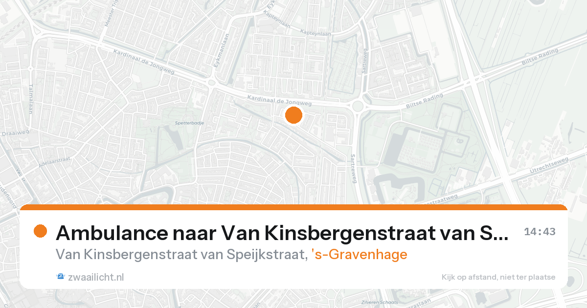 Ambulance naar Van Kinsbergenstraat van Speijkstraat in 's-Gravenhage — 7 feb 2026