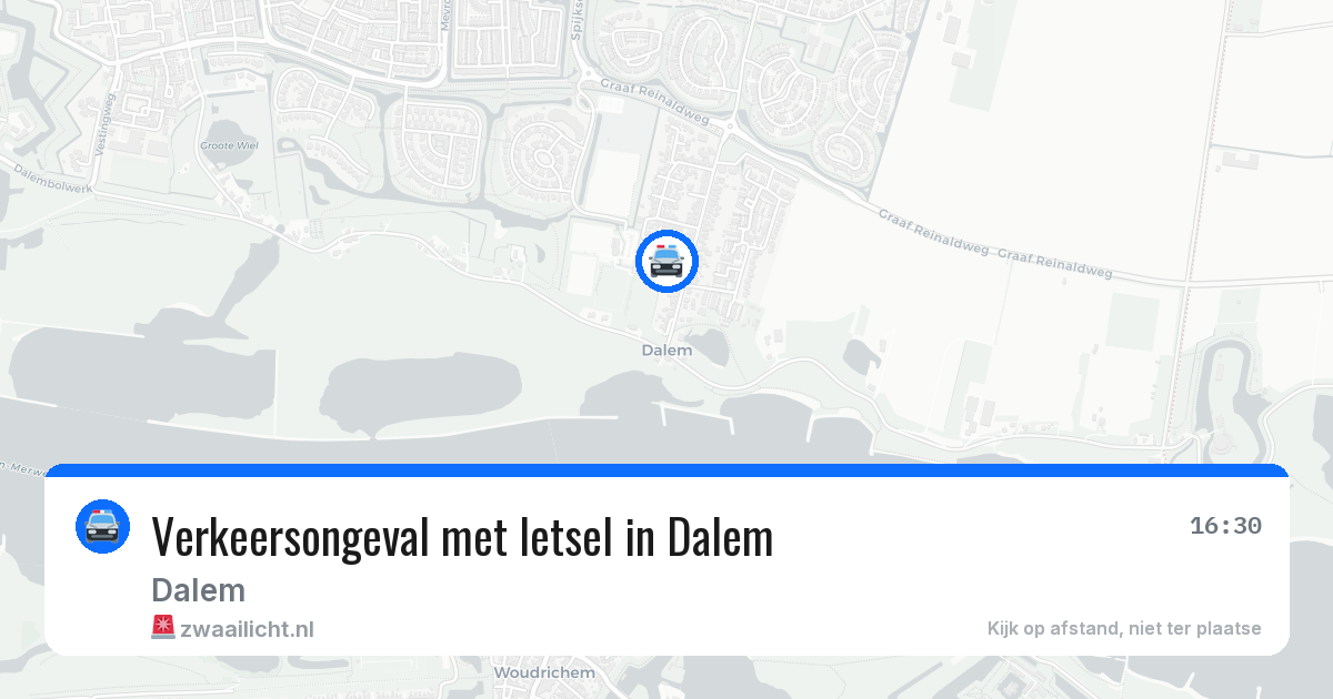 Verkeersongeval met letsel in Dalem — 2 aug 2026