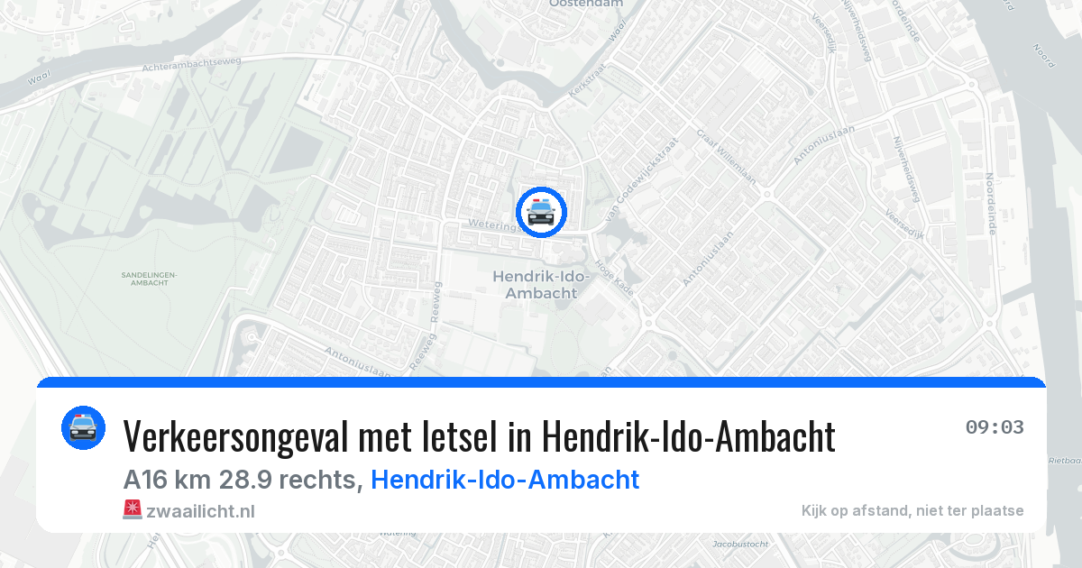 Verkeersongeval met letsel in Hendrik-Ido-Ambacht — 8 aug 2026