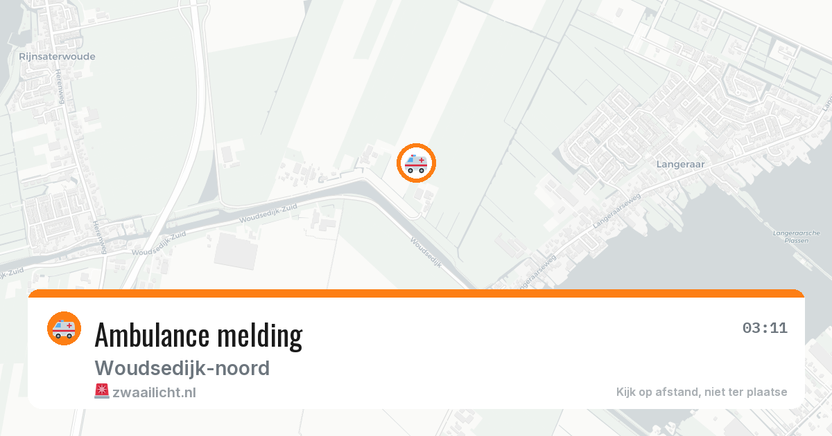 Ambulance melding — 21 jan 2026