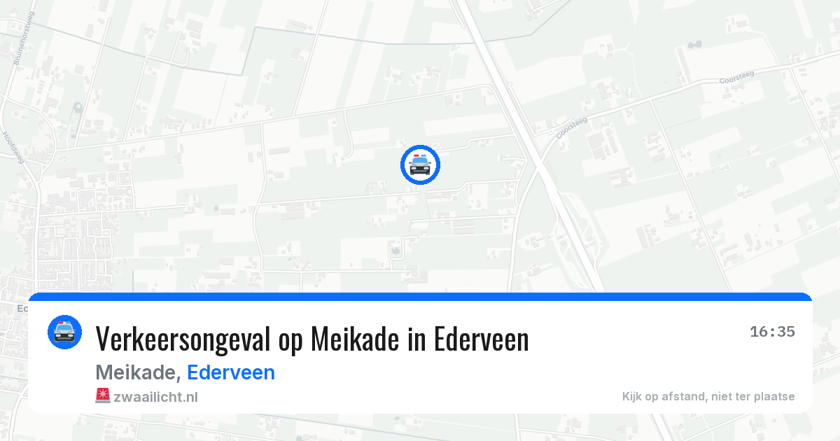 Verkeersongeval op Meikade in Ederveen — 17 apr 2026