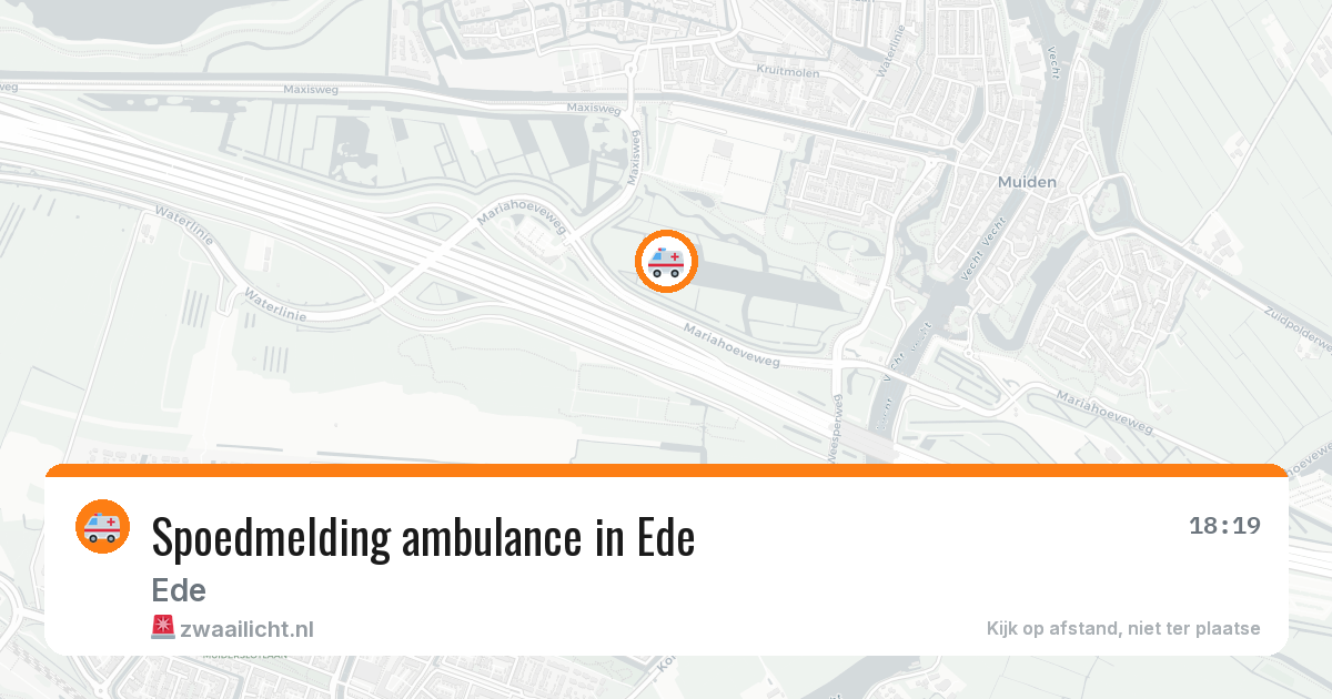 Spoedmelding ambulance in Ede — 10 aug 2026