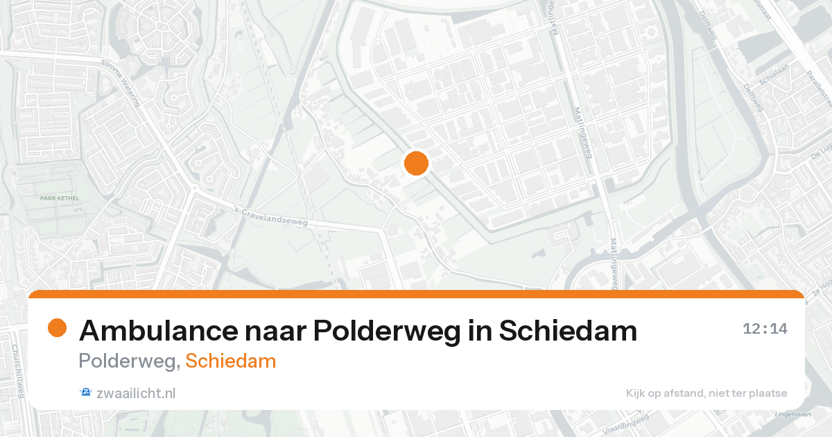Ambulance naar Polderweg in Schiedam — 25 aug 2026