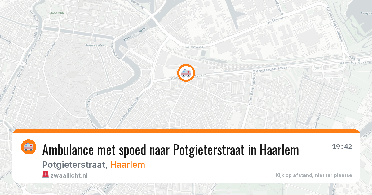 Ambulance met spoed naar Potgieterstraat in Haarlem — 27 mrt 2026