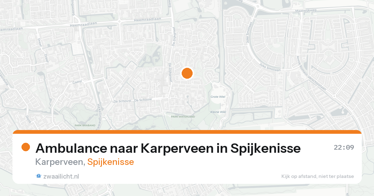 Ambulance naar Karperveen in Spijkenisse — 17 aug 2026