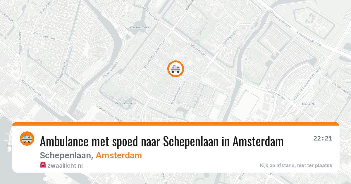 Ambulance met spoed naar Schepenlaan in Amsterdam — 2 jun 2026