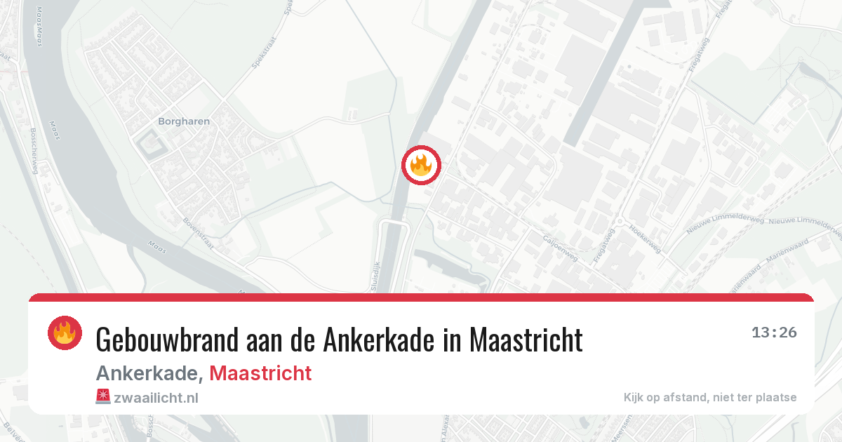 Gebouwbrand aan de Ankerkade in Maastricht — 28 mrt 2026