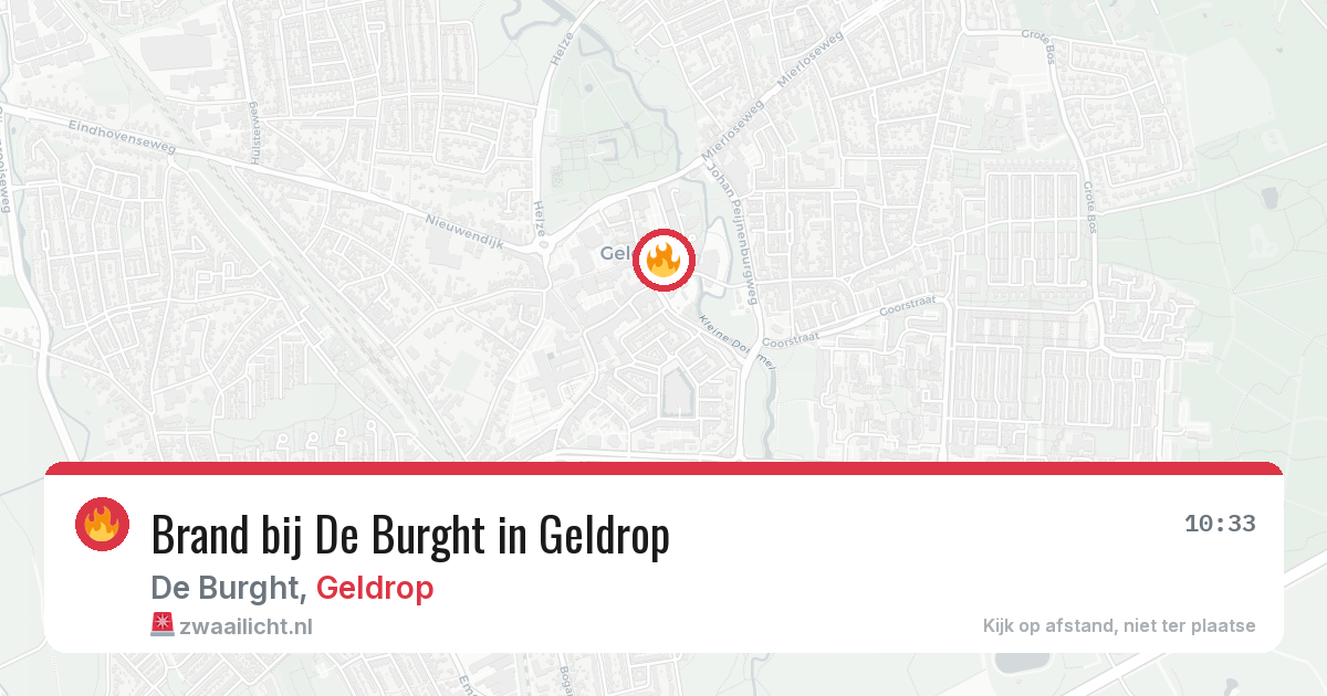 Brand bij De Burght in Geldrop — 2 jun 2026