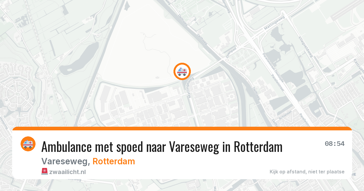 Ambulance met spoed naar Vareseweg in Rotterdam — 17 mrt 2026