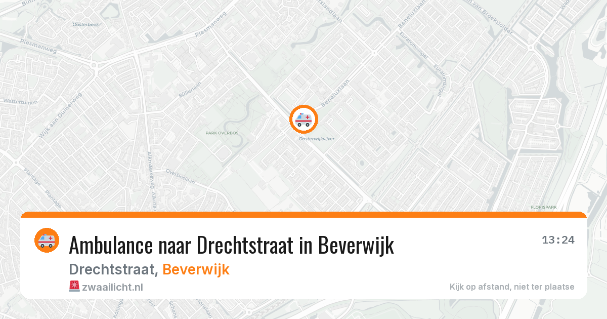 Ambulance naar Drechtstraat in Beverwijk — 22 mei 2026