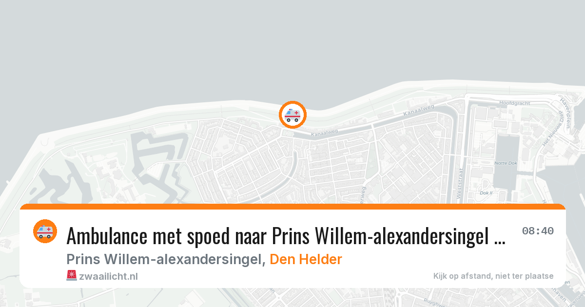Ambulance met spoed naar Prins Willem-alexandersingel in Den Helder — 12 feb 2026