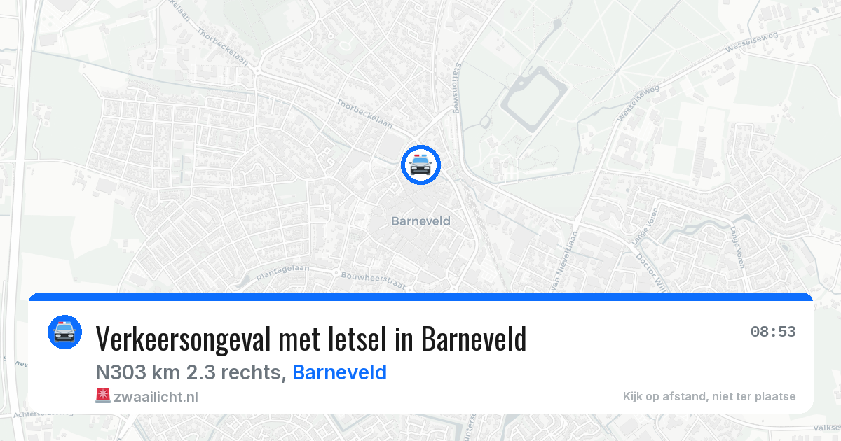 Verkeersongeval met letsel in Barneveld — 15 apr 2026