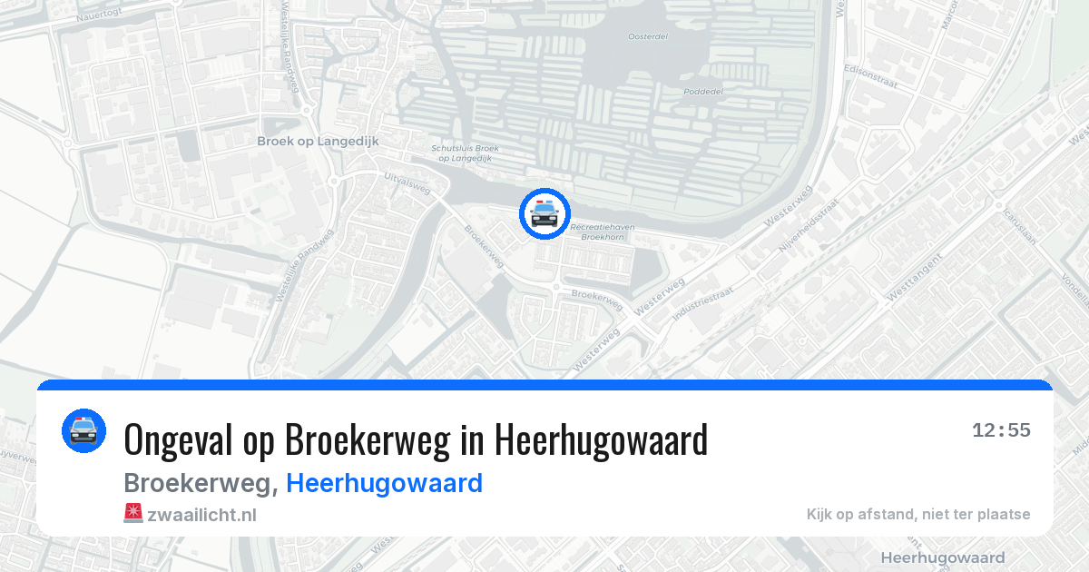 Ongeval op Broekerweg in Heerhugowaard — 1 apr 2026