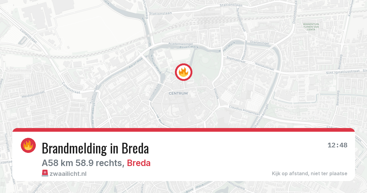 Brandmelding in Breda — 17 mei 2026