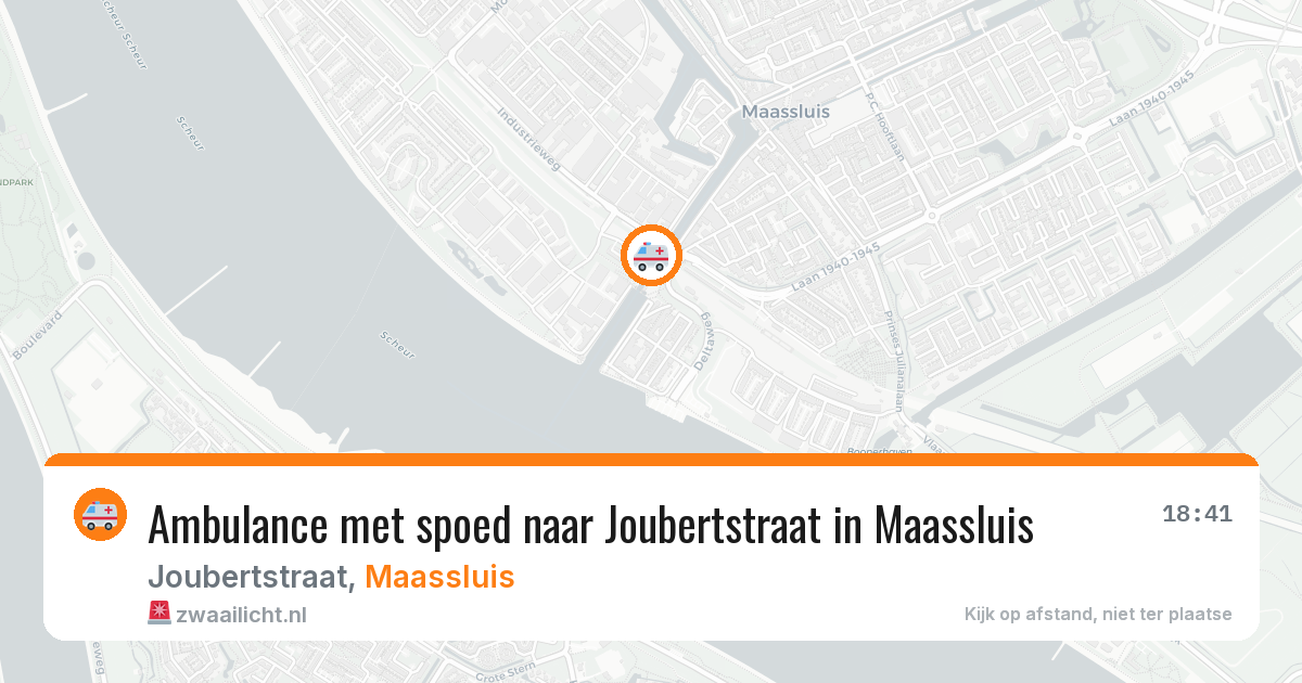 Ambulance met spoed naar Joubertstraat in Maassluis — 11 jul 2026