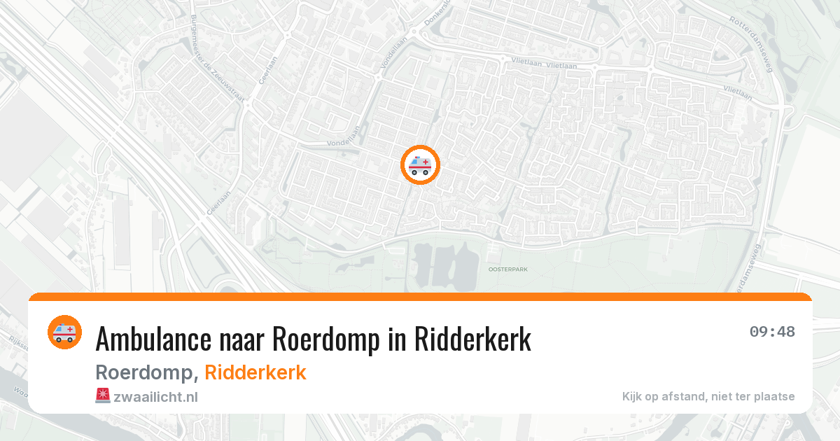 Ambulance naar Roerdomp in Ridderkerk — 11 apr 2026
