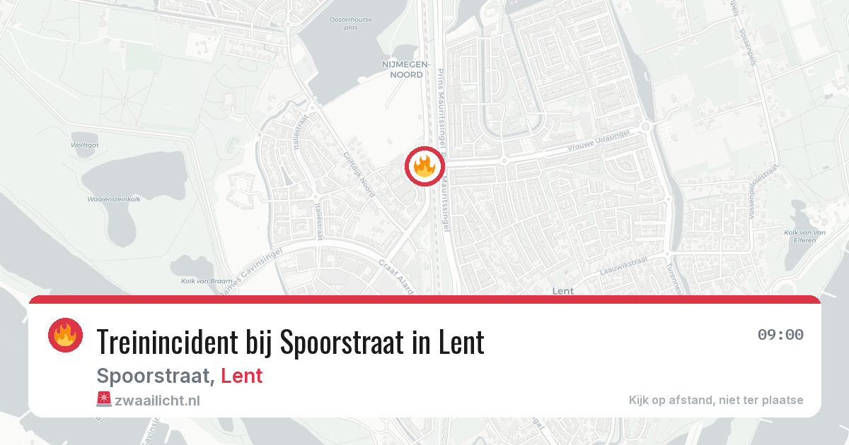 Treinincident bij Spoorstraat in Lent — 25 jun 2026