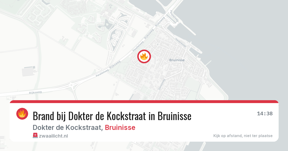 Brand bij Dokter de Kockstraat in Bruinisse — 19 jun 2026