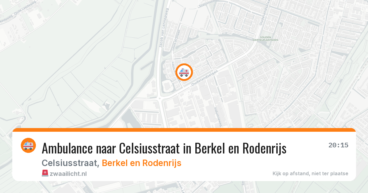 Ambulance naar Celsiusstraat in Berkel en Rodenrijs — 28 mrt 2026