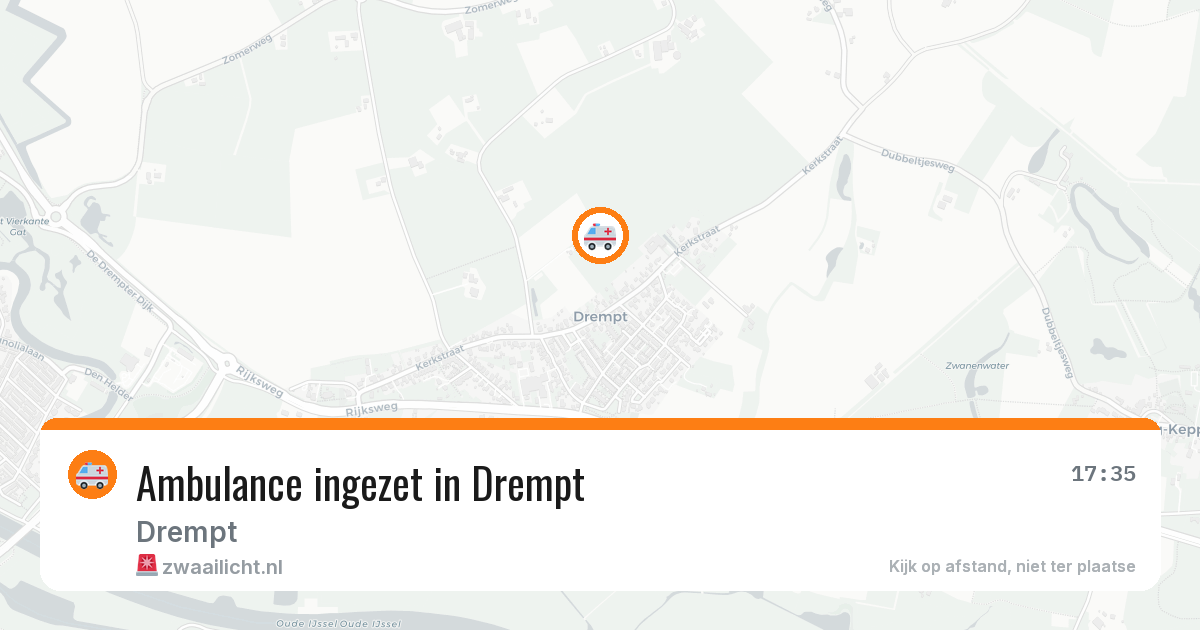 Ambulance ingezet in Drempt — 30 jul 2026