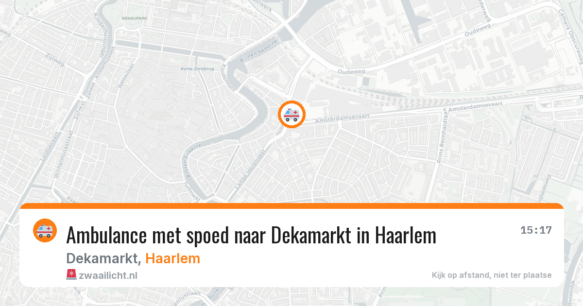 Ambulance met spoed naar Dekamarkt in Haarlem — 29 jun 2026